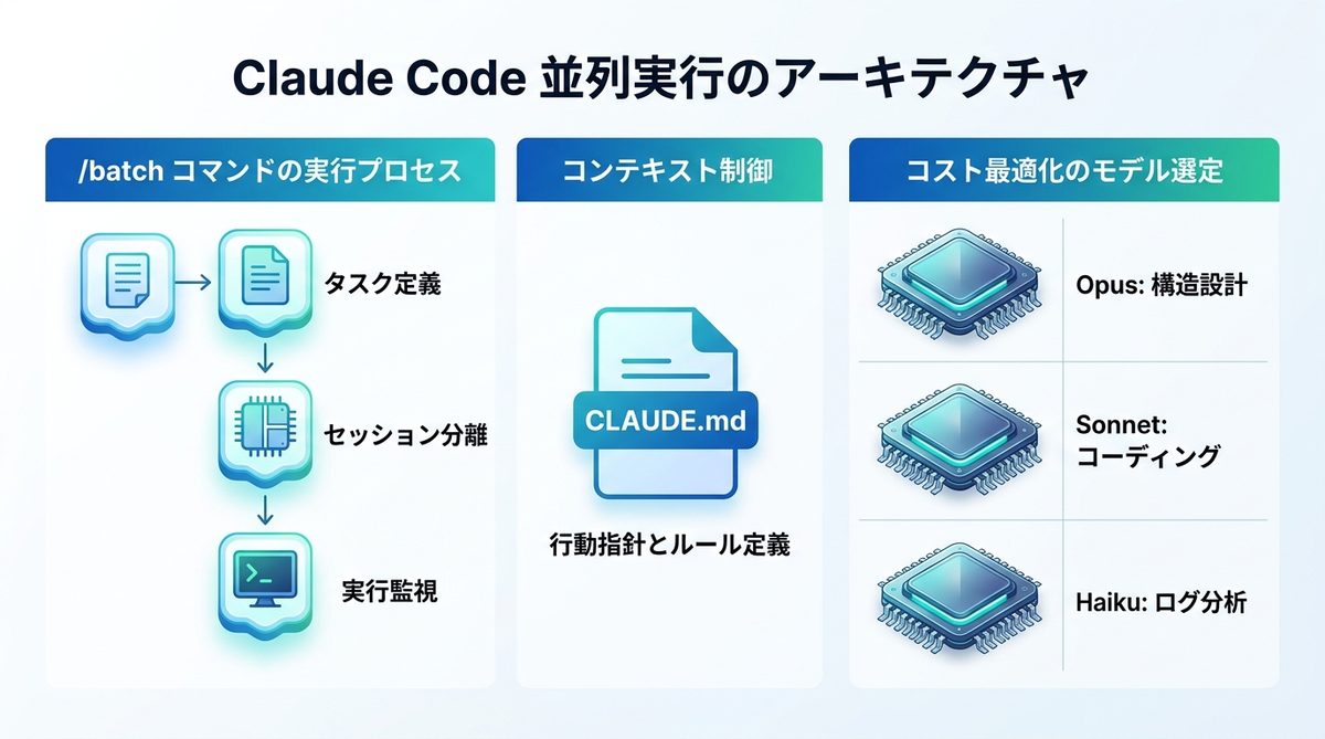 図解：【技術解説】Claude Code並列実行のアーキテクチャ