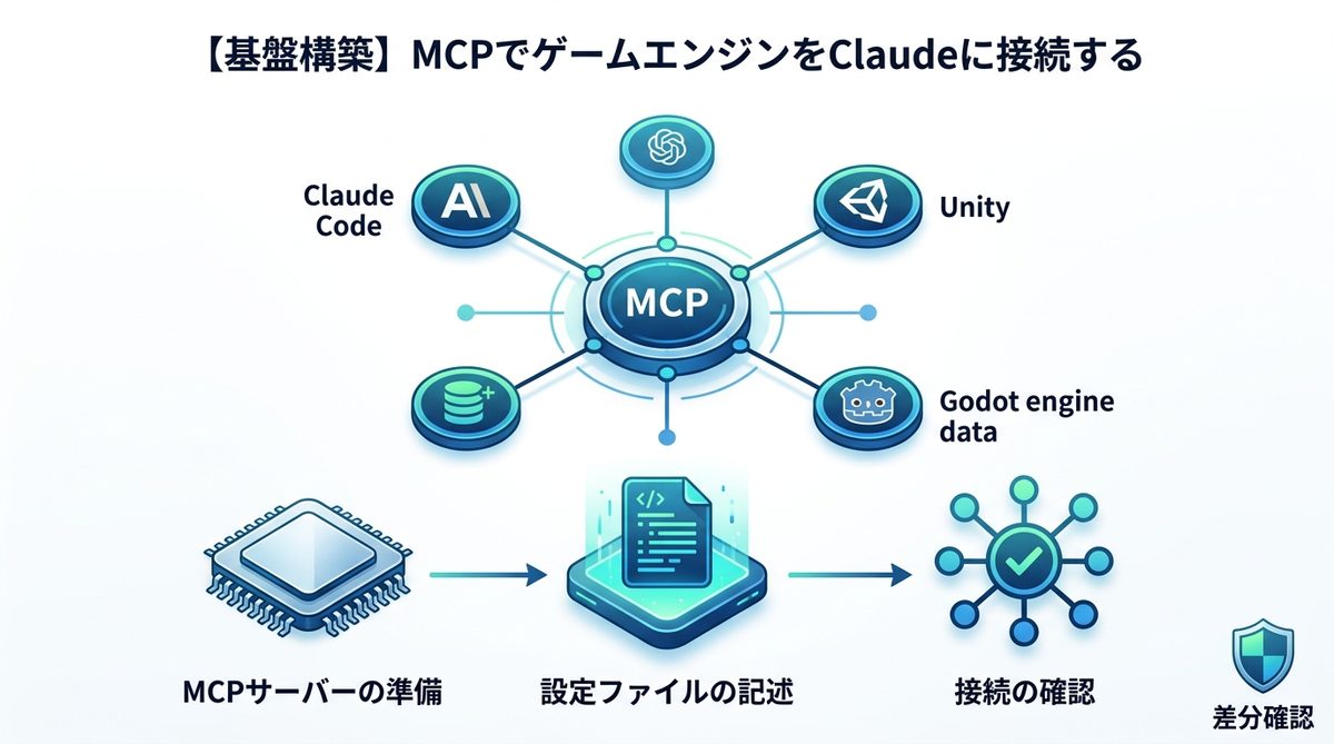 図解：【基盤構築】MCPでゲームエンジンをClaudeに接続する