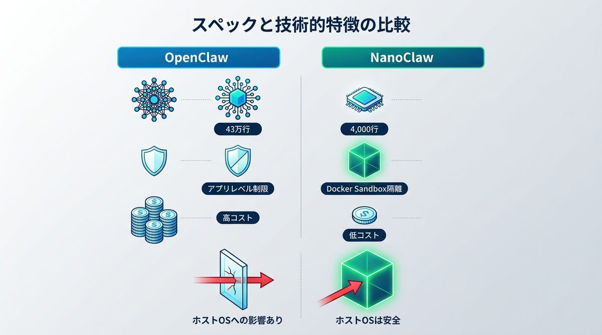 図解：【徹底比較】スペックと技術的特徴の全貌