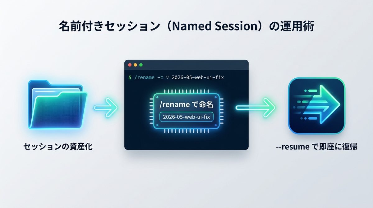 図解：【必須テクニック】名前付きセッション（Named Session）の運用術