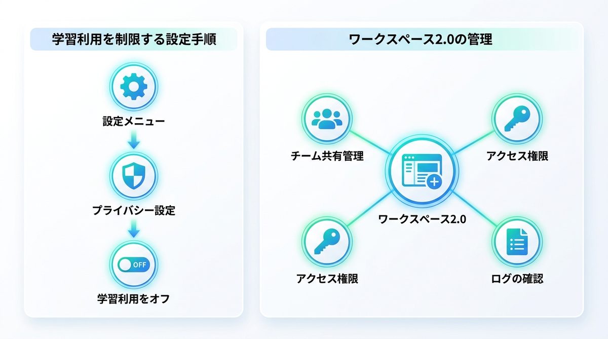 図解：入力データはどうなる？「学習利用」を制限する設定手順