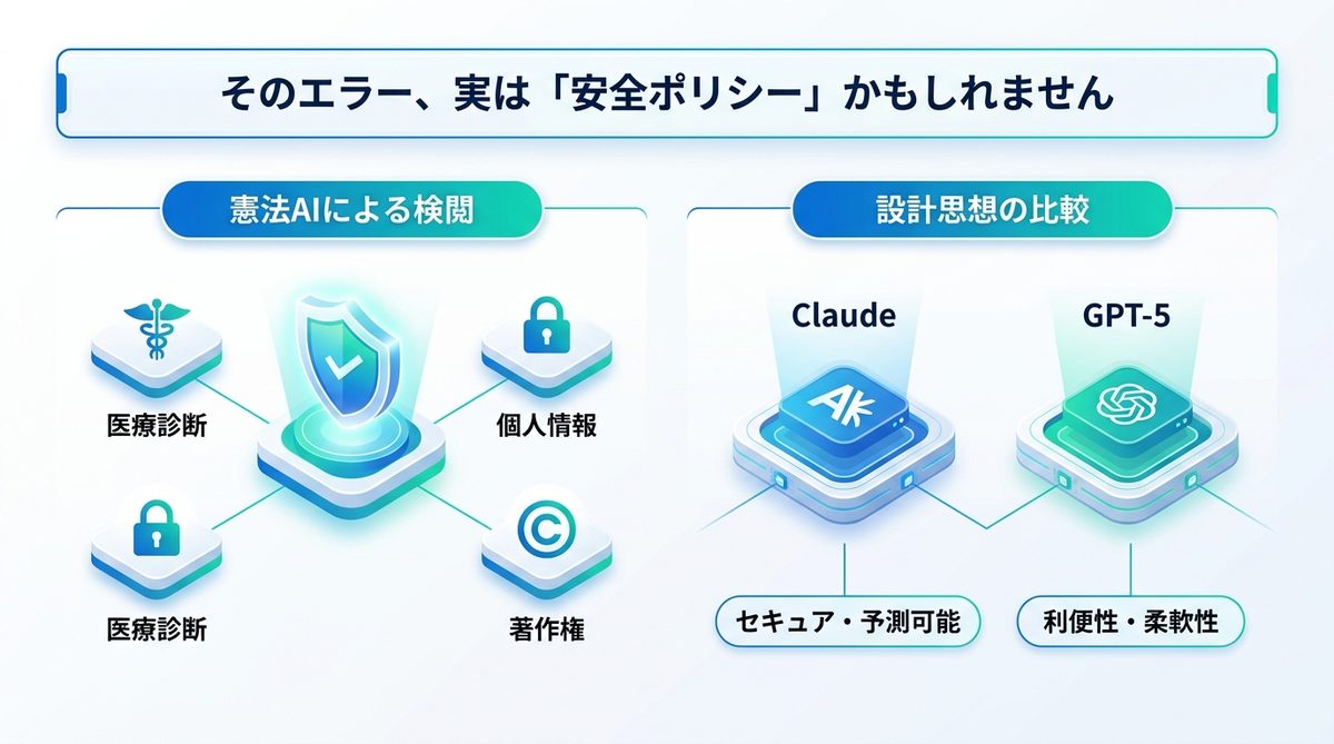 図解：そのエラー、実は「安全ポリシー」かもしれません