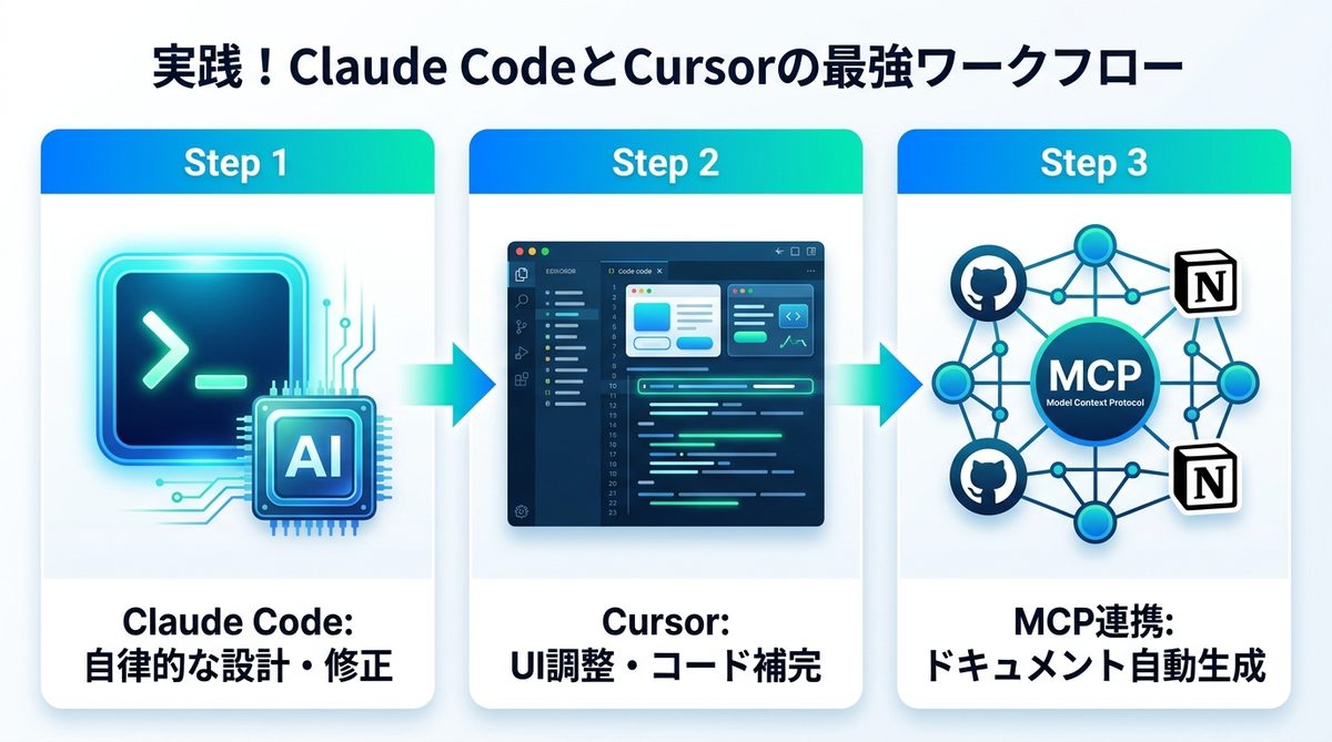 図解：実践！Claude CodeとCursorを組み合わせた最強ワークフロー
