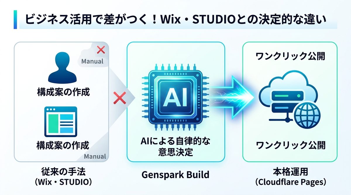 図解：ビジネス活用で差がつく！Wix・STUDIOとの決定的な違い