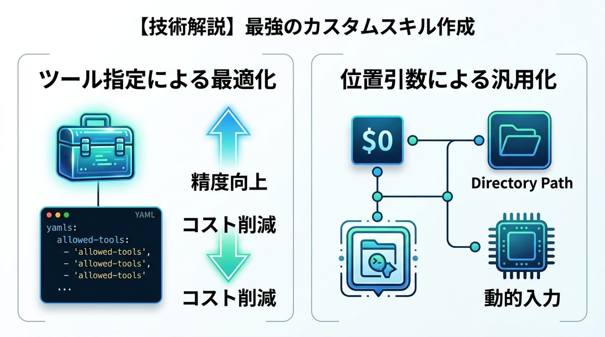 図解：【技術解説】最強のカスタムスキル作成とフロントマターの設定