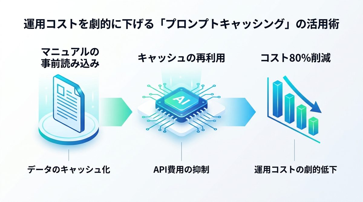 図解：運用コストを劇的に下げる「プロンプトキャッシング」の活用術