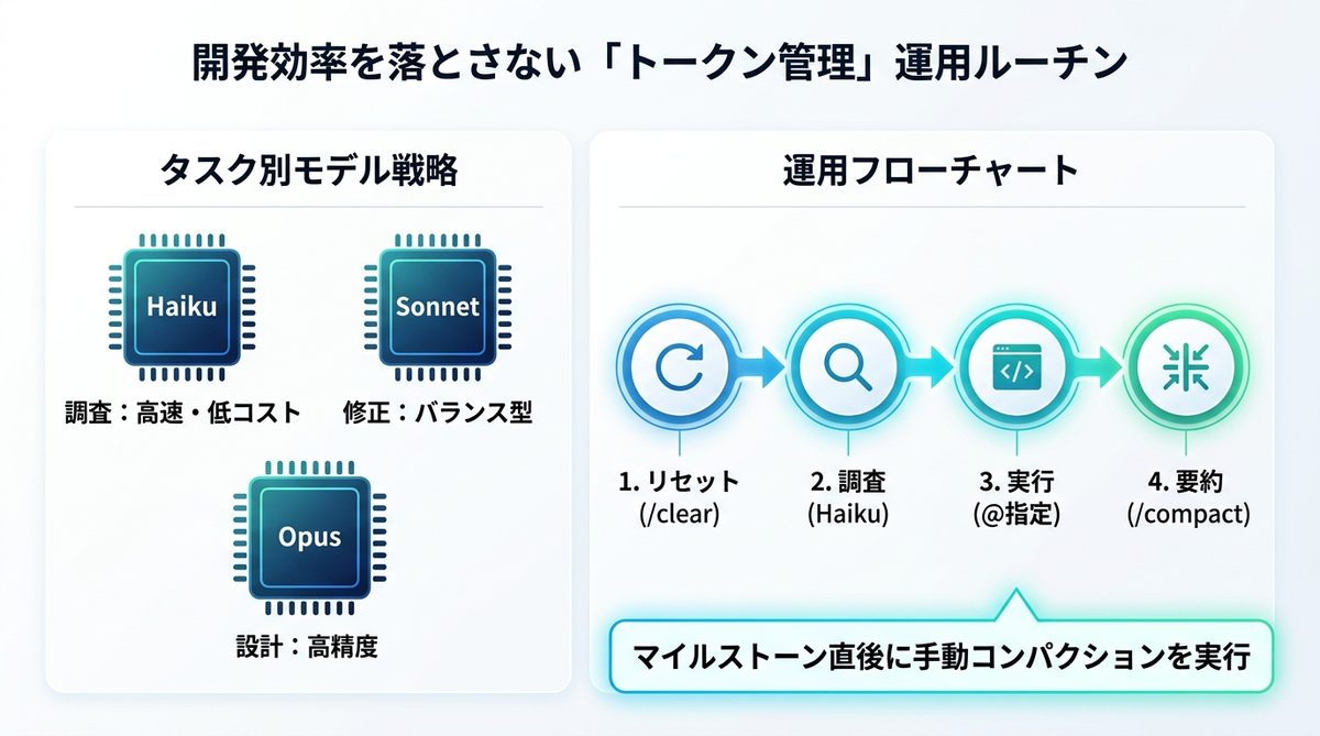 図解：開発効率を落とさない「トークン管理」運用ルーチン