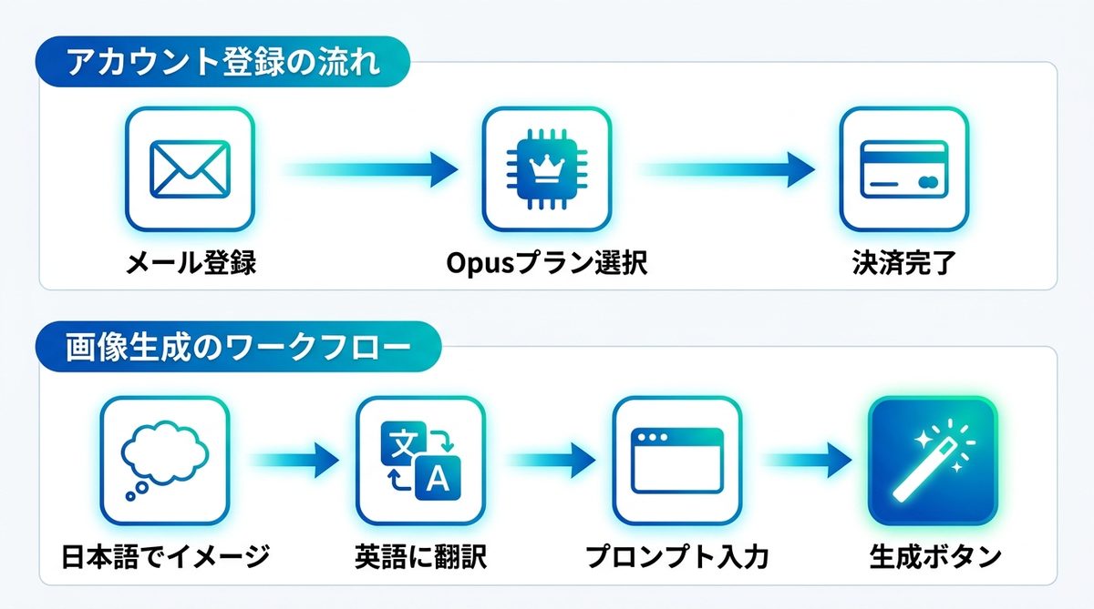 図解：NovelAIで制作フローを効率化する導入ステップ