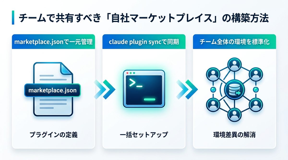 図解：チームで共有すべき「自社マーケットプレイス」の構築方法