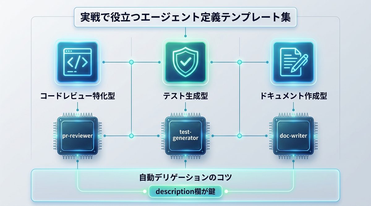 図解：実戦で役立つエージェント定義テンプレート集