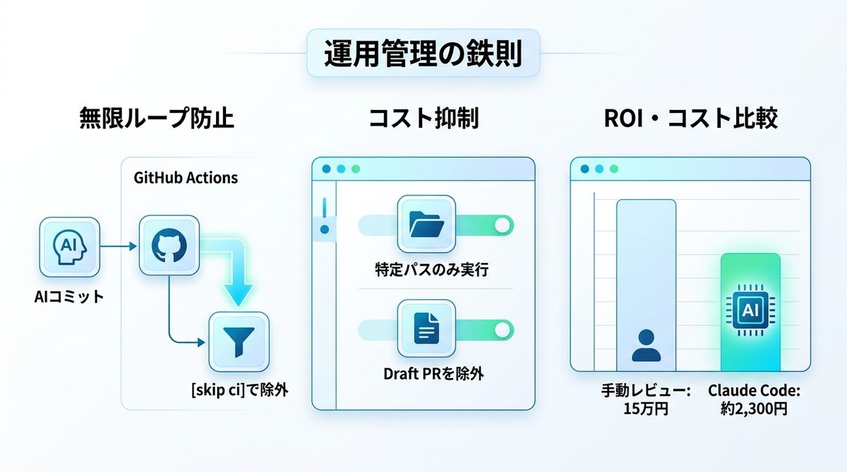 図解：無限ループとコストを制御する「運用管理」の鉄則