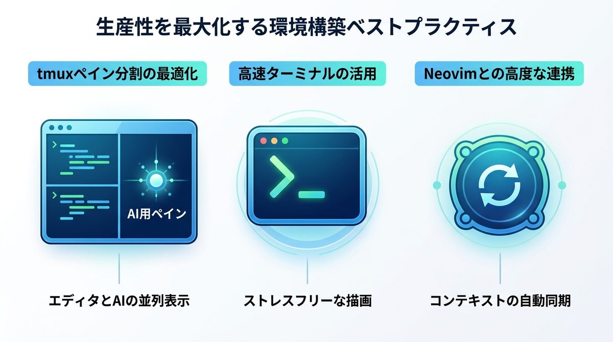 図解：【上級編】生産性を最大化する環境構築ベストプラクティス