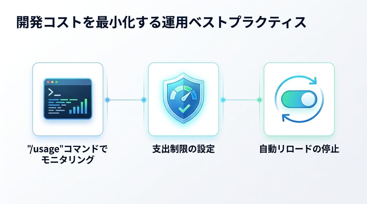 図解：開発コストを最小化する運用ベストプラクティス