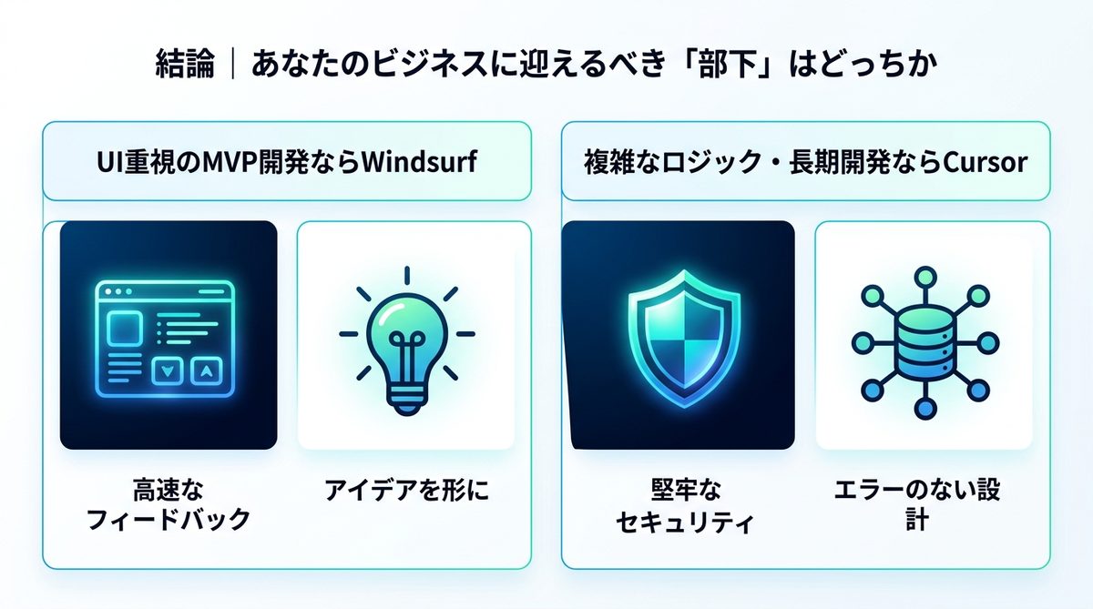 図解：結論｜あなたのビジネスに迎えるべき「部下」はどっちか