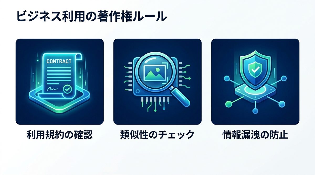 図解：ビジネス利用で知っておくべき著作権と商用利用のルール