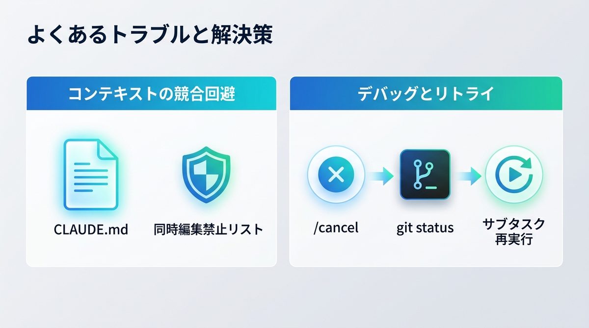 図解：よくあるトラブルと解決策：並列化による干渉リスクを排除する