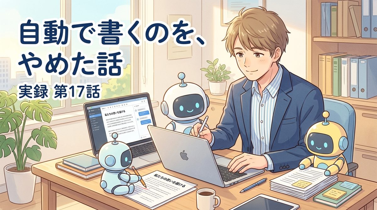 【実録 第17話】毎朝、記事を自動で書くのを、やめた話