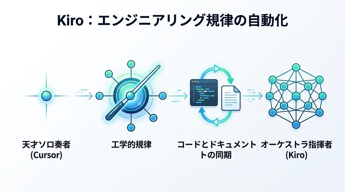 図解：Kiroの登場が変える開発の常識—「エンジニアリング規律」をAIに組み込む