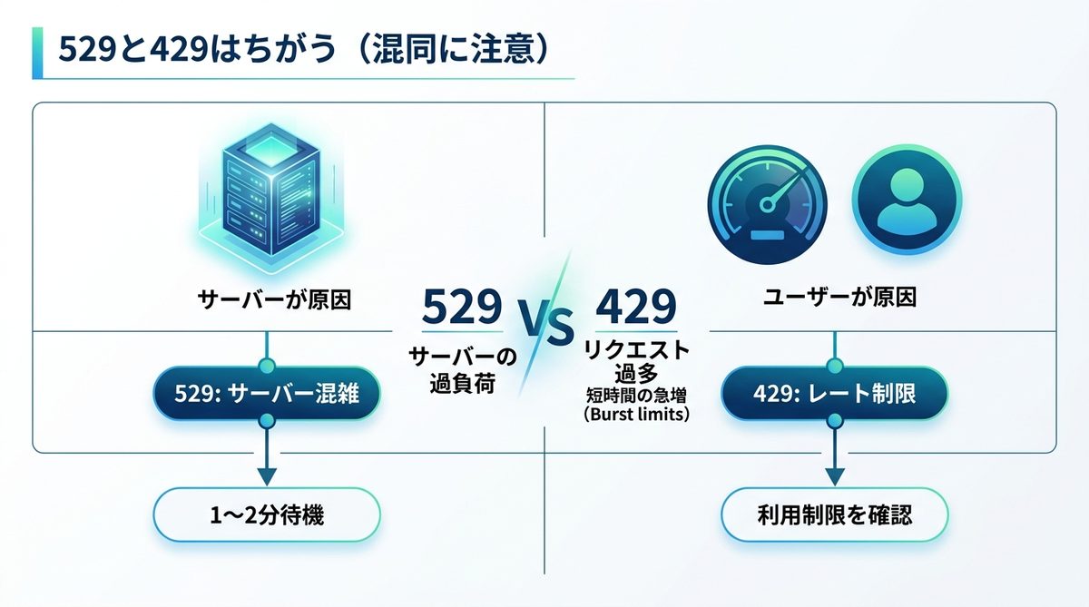 図解：529と429はちがう（混同に注意）