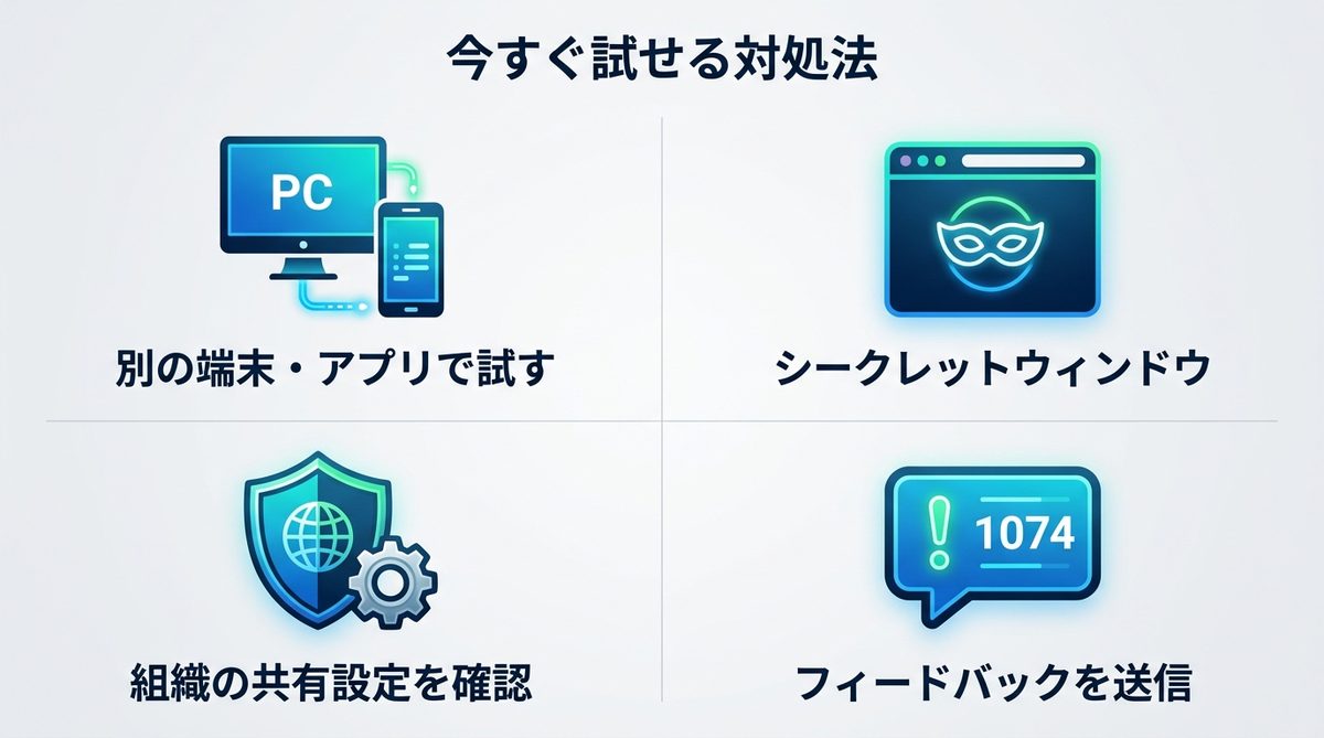 図解：今すぐ試せる対処法