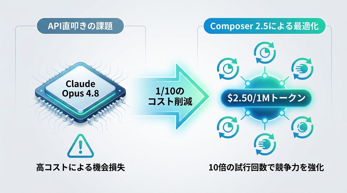 図解：開発投資を最適化する「1/10」のコスト構造