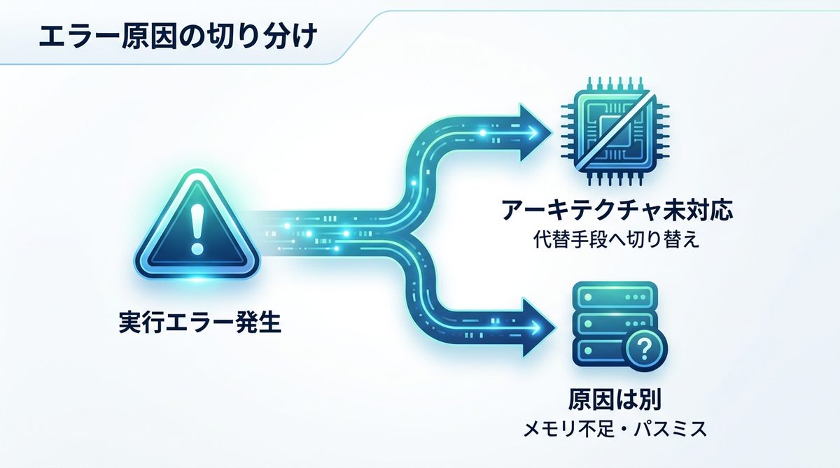 図解：このエラーかどうかの切り分け