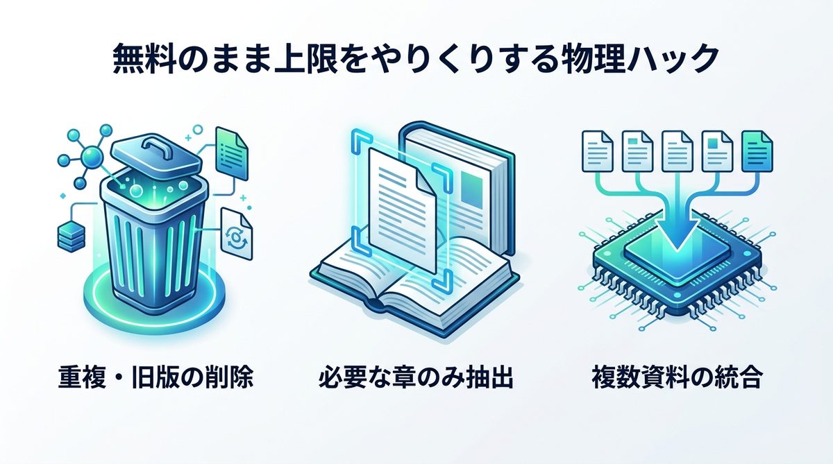 図解：無料のまま上限をやりくりする物理ハック