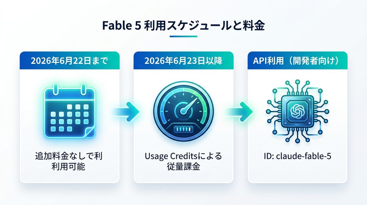 図解：Pro/MaxユーザーはFable 5をいつから使えるか