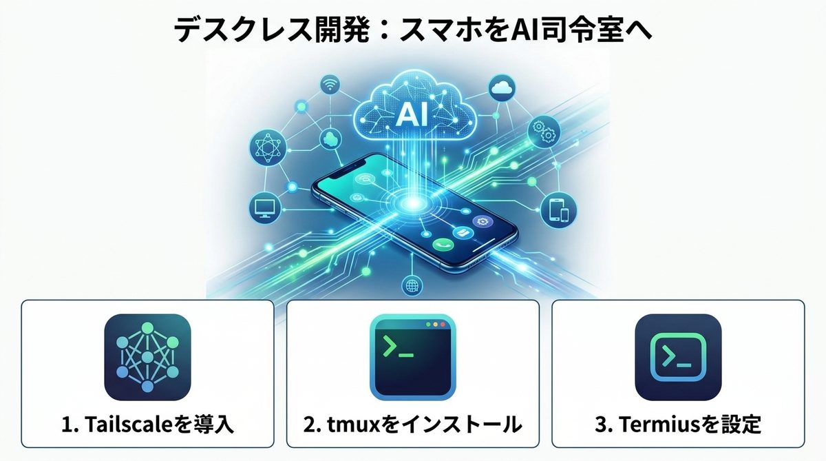図解：デスクという概念からの解放｜真の「デスクレス開発」へ