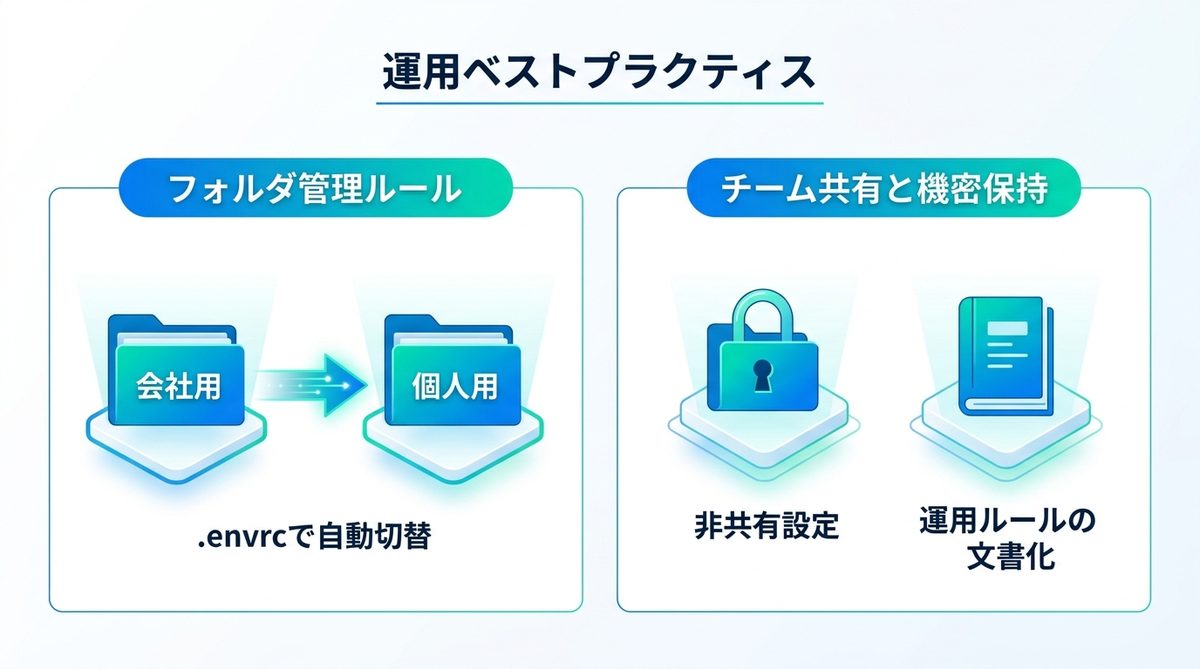 図解：より快適に運用するためのベストプラクティス
