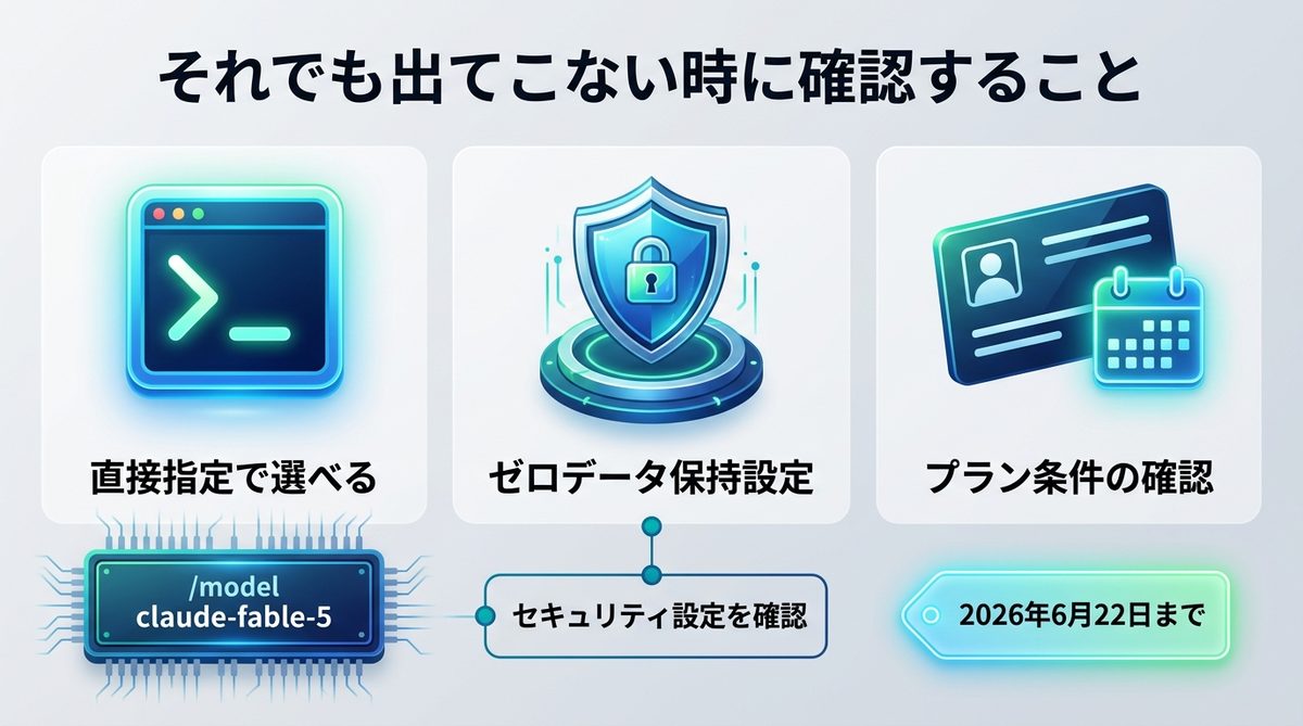 図解:それでも出てこない時に確認すること