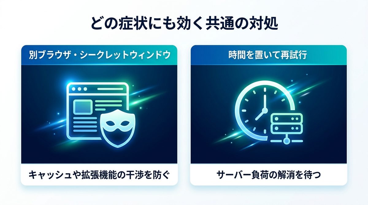 図解：どの症状にも効く共通の対処