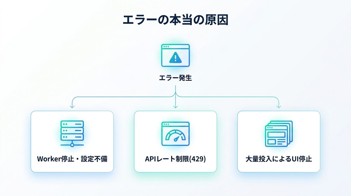 図解：エラーが起きる本当の原因