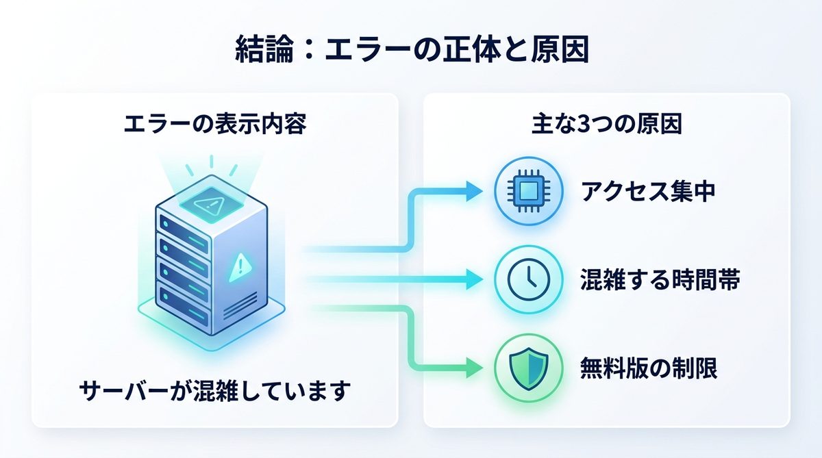 図解：結論：このエラーの正体と原因