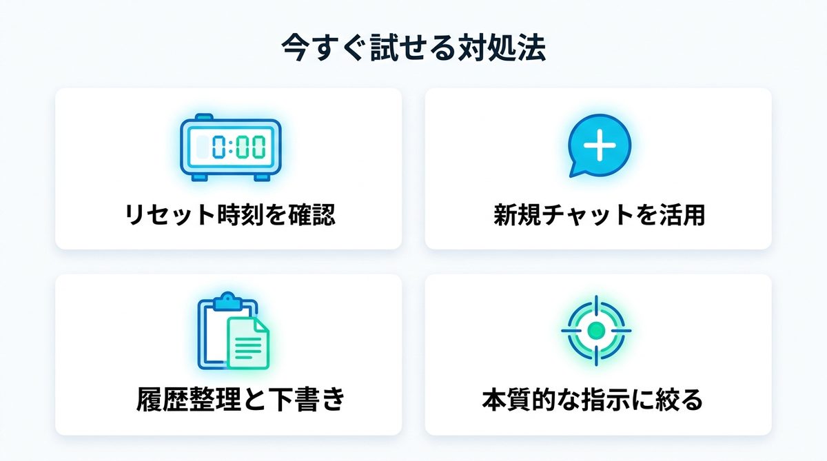 図解：今すぐ試せる対処法