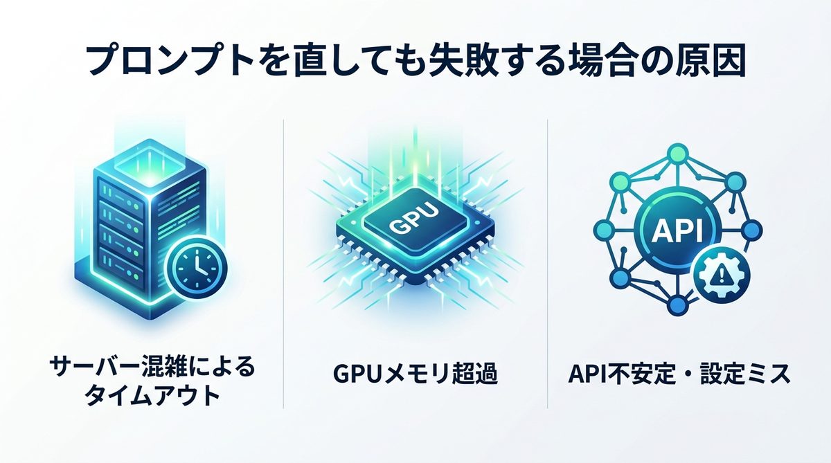 図解：プロンプトを直しても失敗する場合の原因