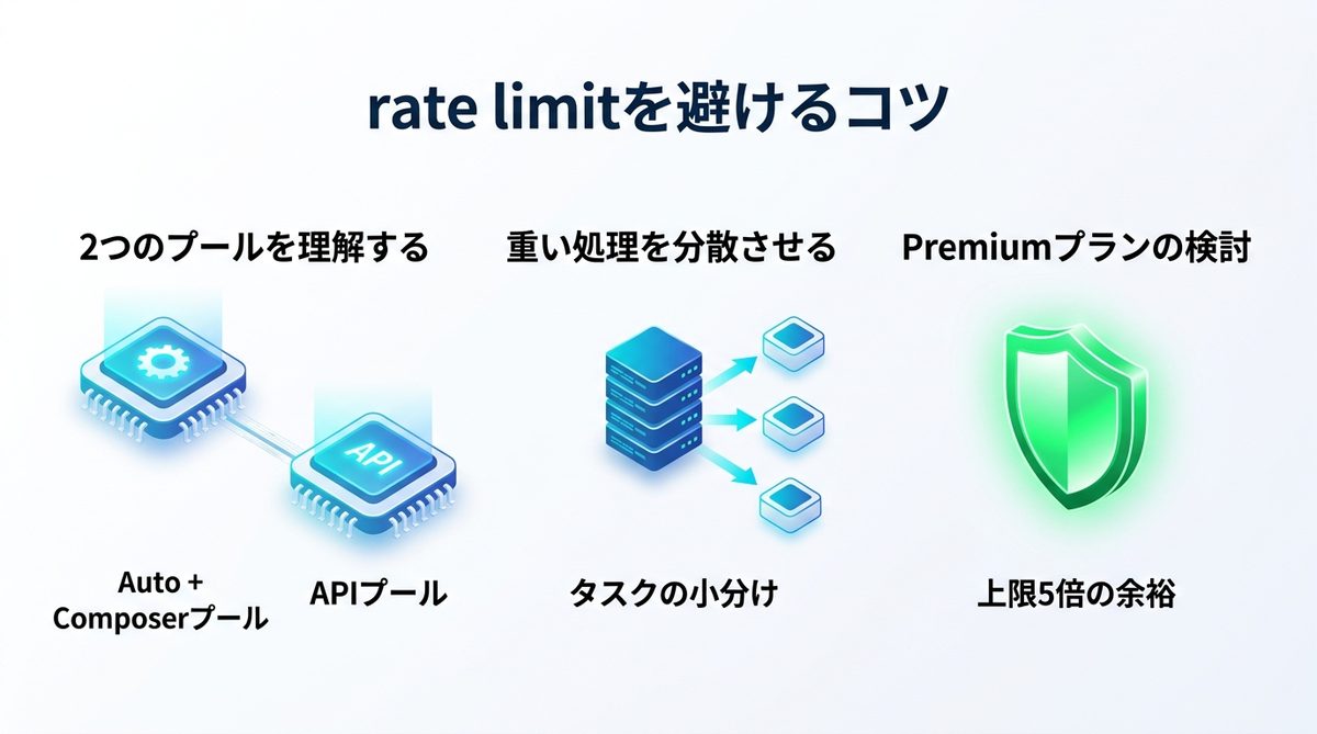 図解：rate limitを避けるための使い方のコツ