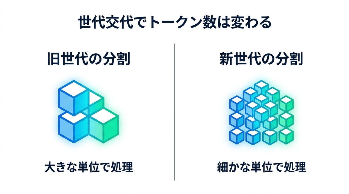 図解：注意！トークナイザー刷新で消費トークンが最大35%増加する仕組み