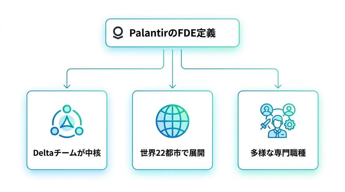 図解：PalantirはFDEを「自分たちが作った」と書いている