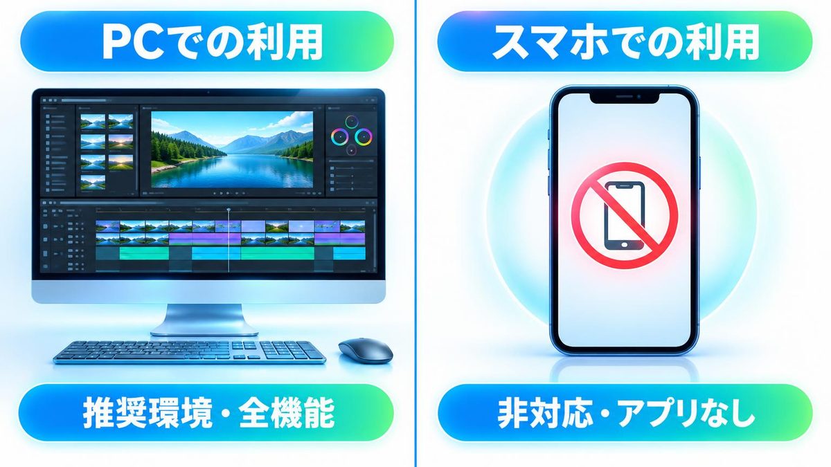 図解：Vrewをスマホで開くと何が起きるのか