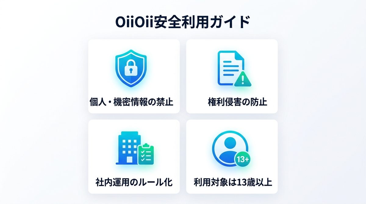 図解:OiiOiiを安全に使うための確認事項
